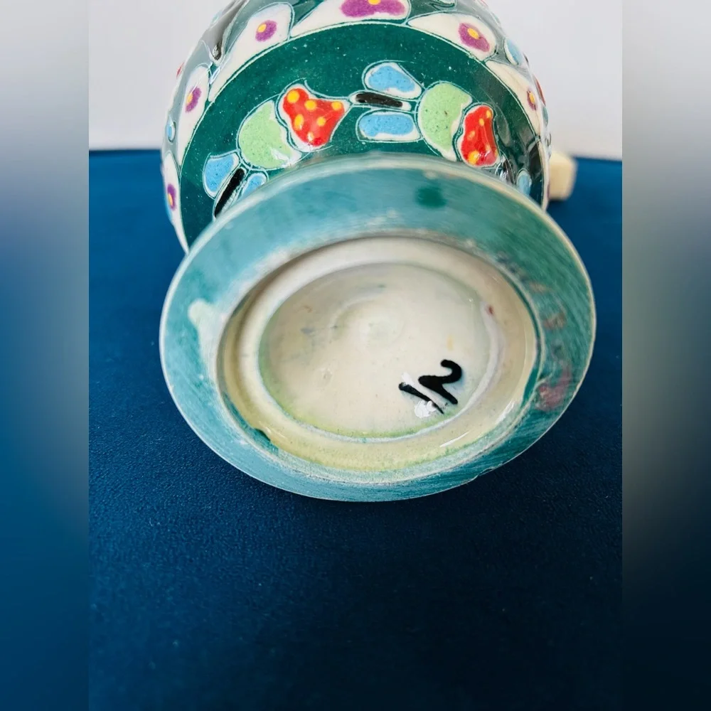 Vintage Kütahya Vase Art Turkish Pottery Vase - Picture 5 of 5